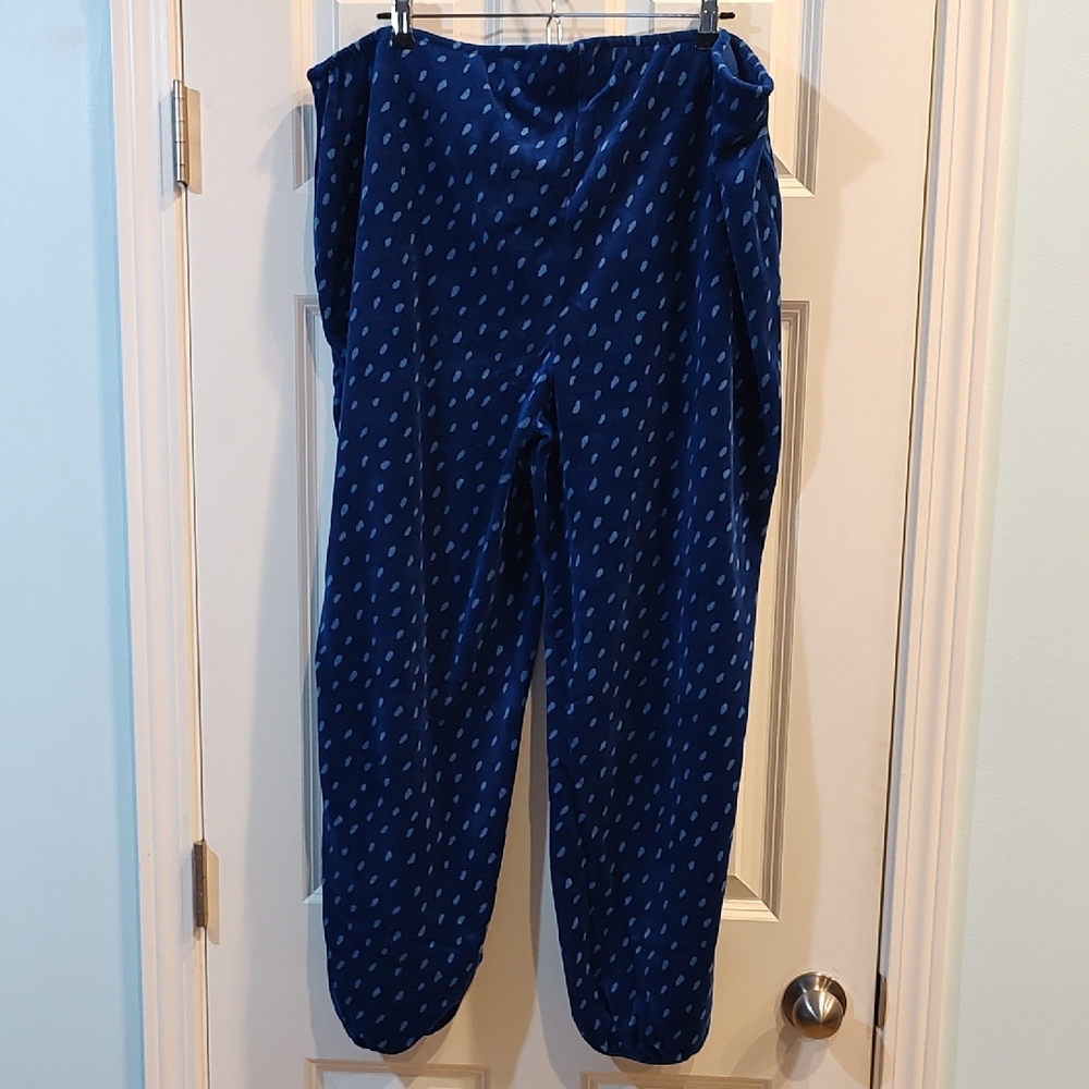 Gudrun Sjoden Navy Blue Patterned Trousers - Picture 3 of 3